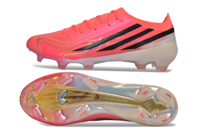 Adidas F50 Hyperfast Elite FG Firm Ground Soccer Cleats - Pink/Solar Pink/Core Black