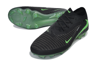Nike Phantom 6 Elite Low FG Firm Ground Soccer Cleats - Black/Black/Electric Green