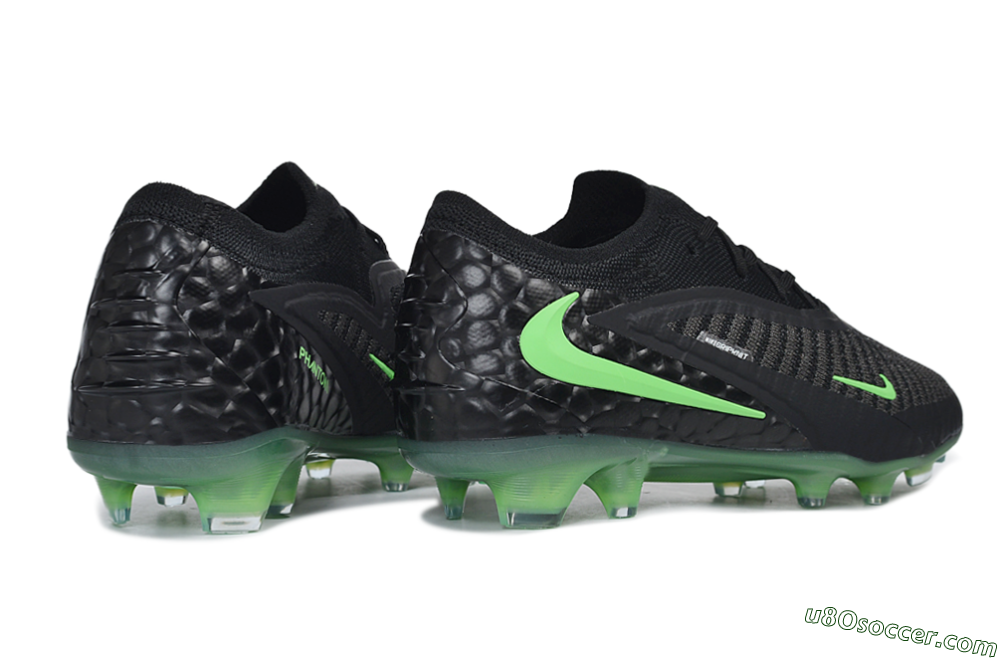 Nike Phantom 6 Elite Low FG Firm Ground Soccer Cleats - Black/Black/Electric Green 6