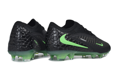 Nike Phantom 6 Elite Low FG Firm Ground Soccer Cleats - Black/Black/Electric Green