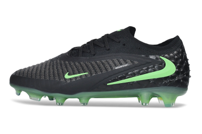 Nike Phantom 6 Elite Low FG Firm Ground Soccer Cleats - Black/Black/Electric Green