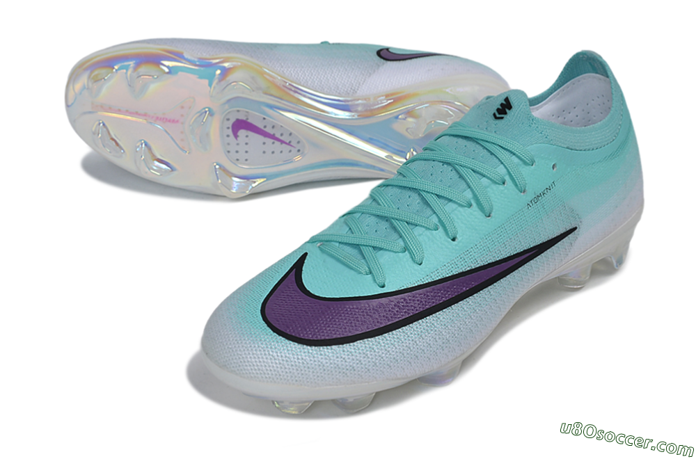Nike Air Zoom Mercurial Vapor 17 Elite FG Firm Ground Soccer Cleats - Turquoise/Aurora Green/Iris Purple 3