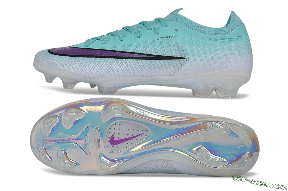 Nike Air Zoom Mercurial Vapor 17 Elite FG Firm Ground Soccer Cleats - Turquoise/Aurora Green/Iris Purple 0