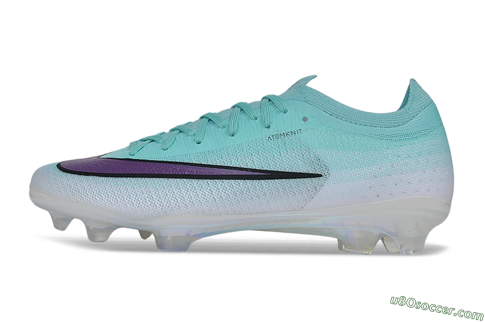Nike Air Zoom Mercurial Vapor 17 Elite FG Firm Ground Soccer Cleats - Turquoise/Aurora Green/Iris Purple 2