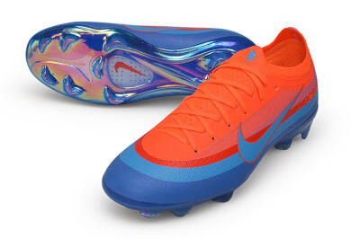 Nike Air Zoom Mercurial Vapor 17 Elite FG Firm Ground Soccer Cleats - Orange/Bright Crimson/Blue Void