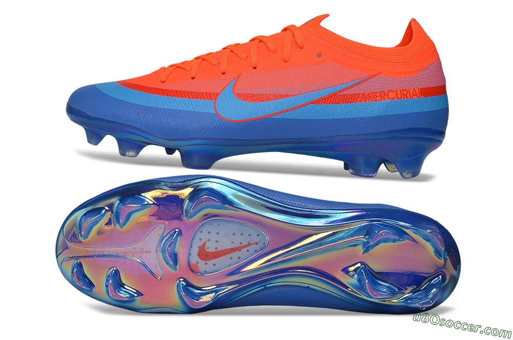 Nike Air Zoom Mercurial Vapor 17 Elite FG Firm Ground Soccer Cleats - Orange/Bright Crimson/Blue Void 0