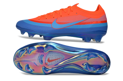 Nike Air Zoom Mercurial Vapor 17 Elite FG Firm Ground Soccer Cleats - Orange/Bright Crimson/Blue Void