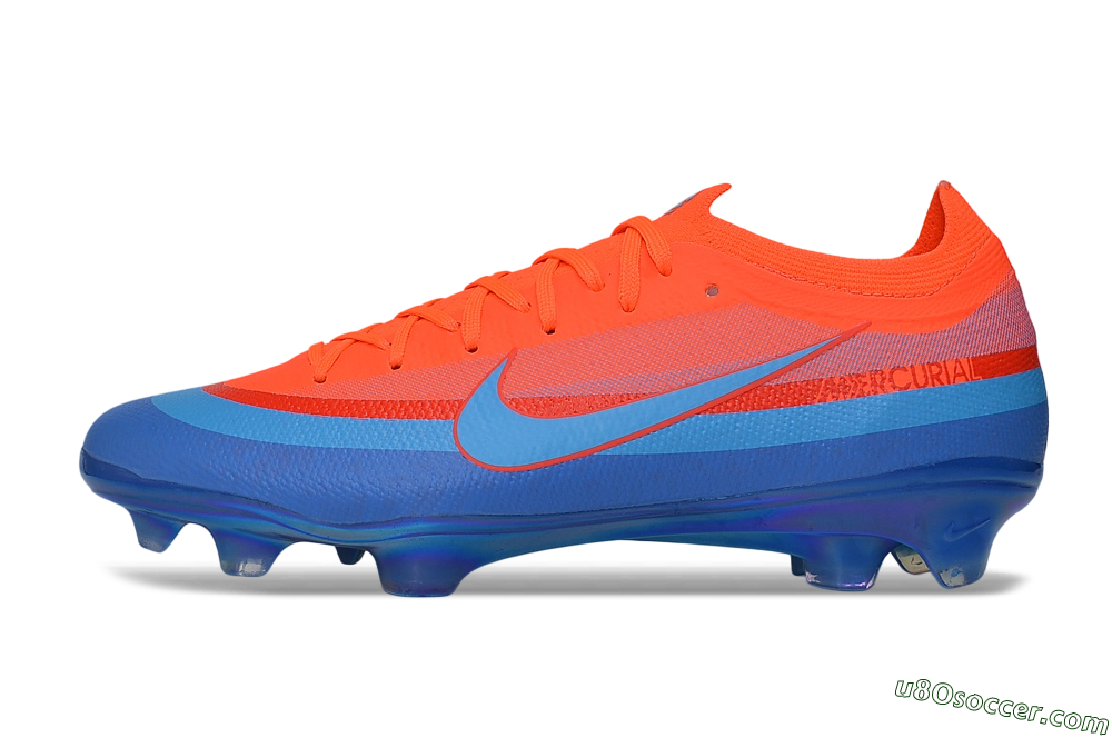 Nike Air Zoom Mercurial Vapor 17 Elite FG Firm Ground Soccer Cleats - Orange/Bright Crimson/Blue Void 2