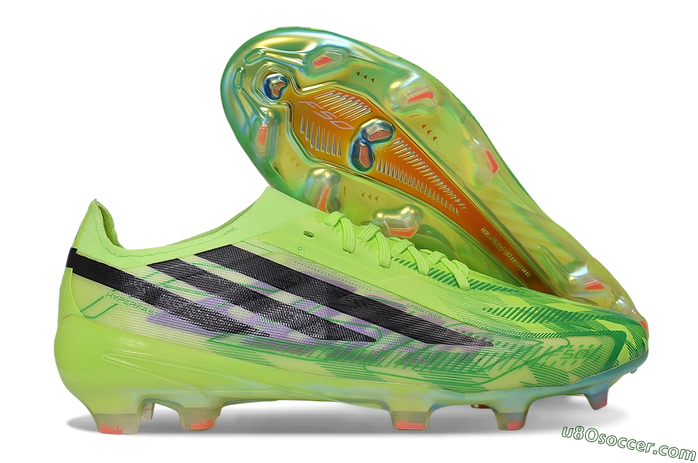 Adidas F50 Hyperfast Elite FG Firm Ground Soccer Cleats - Green/Solar Lime/Core Black 1