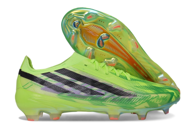 Adidas F50 Hyperfast Elite FG Firm Ground Soccer Cleats - Green/Solar Lime/Core Black