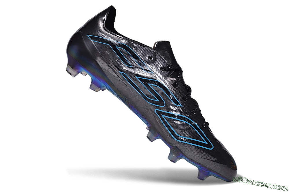 Adidas F50 Hyperfast Evo FG Firm Ground Soccer Cleats - Black/Core Black/Lucid Cyan 4