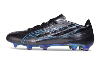 Adidas F50 Hyperfast Evo FG Firm Ground Soccer Cleats - Black/Core Black/Lucid Cyan