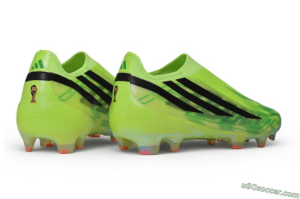 Adidas F50 Hyperfast Elite Laceless FG Firm Ground Soccer Cleats - Green/Solar Yellow/Core Black 6