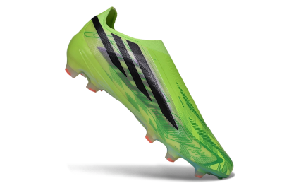 Adidas F50 Hyperfast Elite Laceless FG Firm Ground Soccer Cleats - Green/Solar Yellow/Core Black