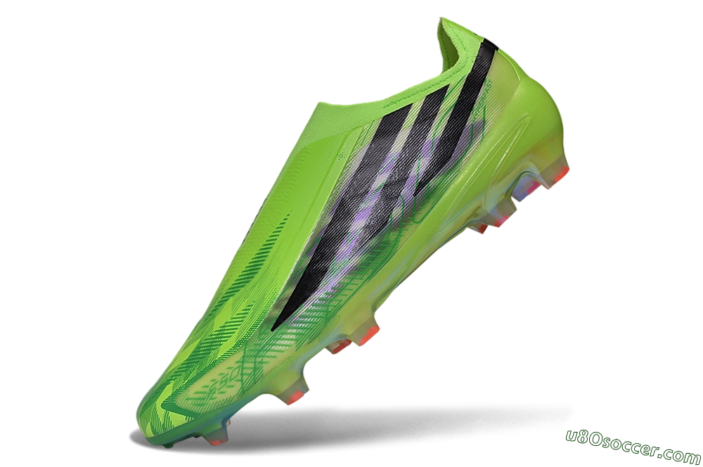 Adidas F50 Hyperfast Elite Laceless FG Firm Ground Soccer Cleats - Green/Solar Yellow/Core Black 5