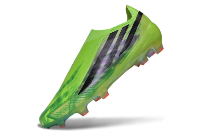 Adidas F50 Hyperfast Elite Laceless FG Firm Ground Soccer Cleats - Green/Solar Yellow/Core Black
