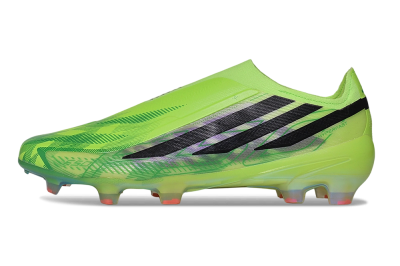 Adidas F50 Hyperfast Elite Laceless FG Firm Ground Soccer Cleats - Green/Solar Yellow/Core Black