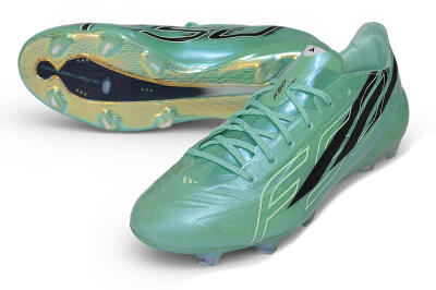 Adidas F50 Hyperfast Elite FG Firm Ground Soccer Cleats - Green/Mint/Dark Blue