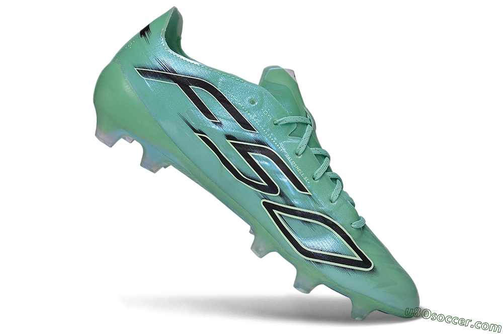 Adidas F50 Hyperfast Elite FG Firm Ground Soccer Cleats - Green/Mint/Dark Blue 4