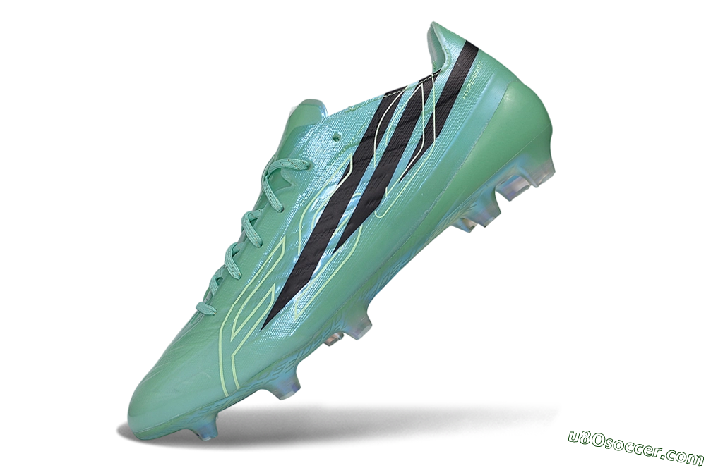 Adidas F50 Hyperfast Elite FG Firm Ground Soccer Cleats - Green/Mint/Dark Blue 5