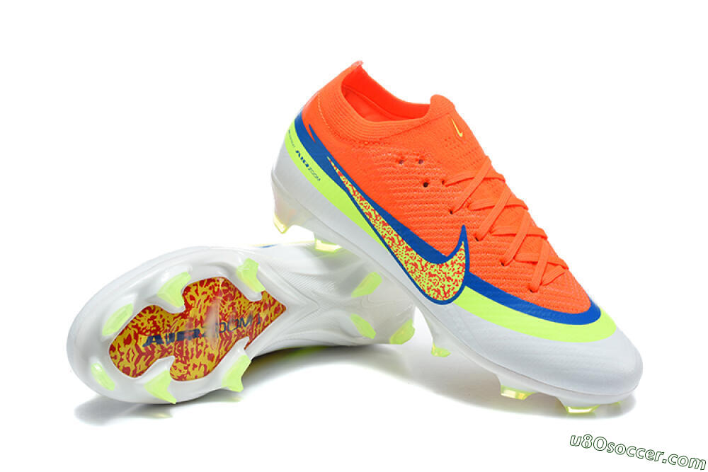 Nike Air Zoom Mercurial Vapor 17 Elite FG Firm Ground Soccer Cleats - Orange/Bright Orange/Volt White 4