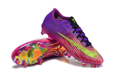 Nike Air Zoom Mercurial Vapor 17 Elite FG Firm Ground Soccer Cleats - Purple/Electric Lime/Iridescent Violet