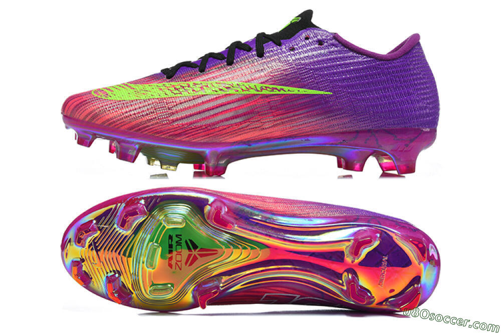 Nike Air Zoom Mercurial Vapor 17 Elite FG Firm Ground Soccer Cleats - Purple/Electric Lime/Iridescent Violet 0