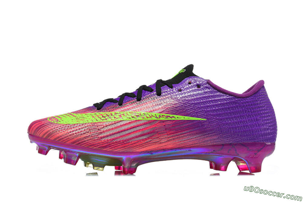 Nike Air Zoom Mercurial Vapor 17 Elite FG Firm Ground Soccer Cleats - Purple/Electric Lime/Iridescent Violet 2