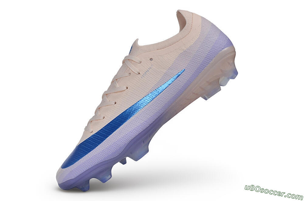 Nike Air Zoom Mercurial Vapor 17 Elite FG Firm Ground Soccer Cleats - Beige/Barely Green/Baltic Blue 5