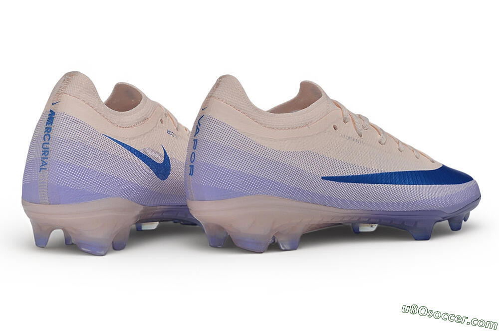 Nike Air Zoom Mercurial Vapor 17 Elite FG Firm Ground Soccer Cleats - Beige/Barely Green/Baltic Blue 6