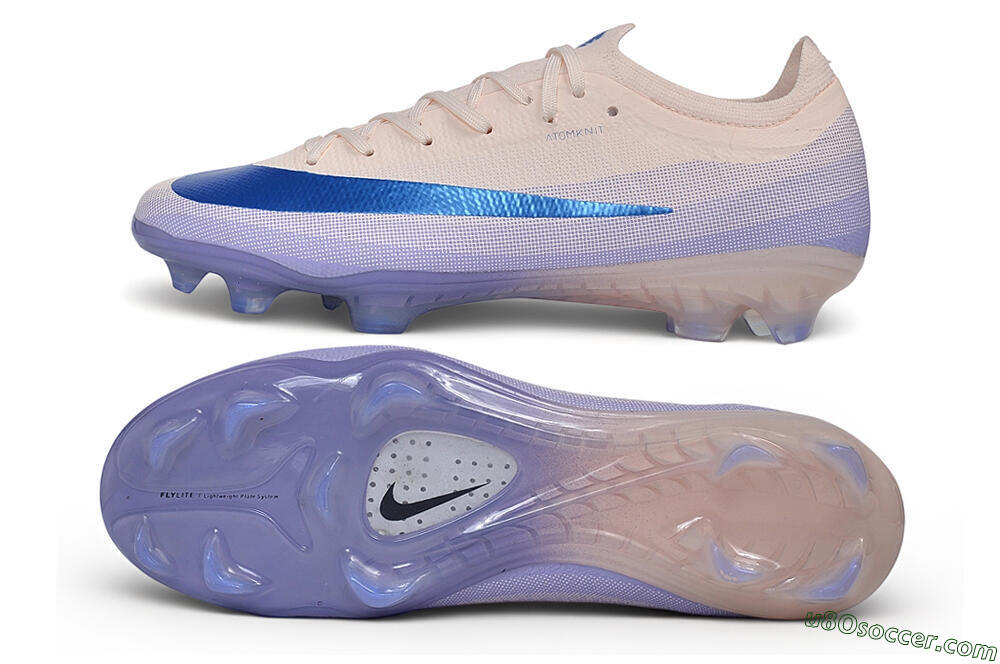 Nike Air Zoom Mercurial Vapor 17 Elite FG Firm Ground Soccer Cleats - Beige/Barely Green/Baltic Blue 0