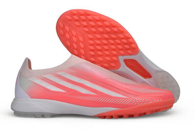 Adidas F50 Hyperfast Elite Laceless TF Artificial Turf Soccer Shoes - Pink/Solar Pink/Cloud White