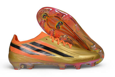 Adidas F50 Hyperfast Elite Laceless FG Firm Ground Soccer Cleats - Gold/Solar Gold/Black