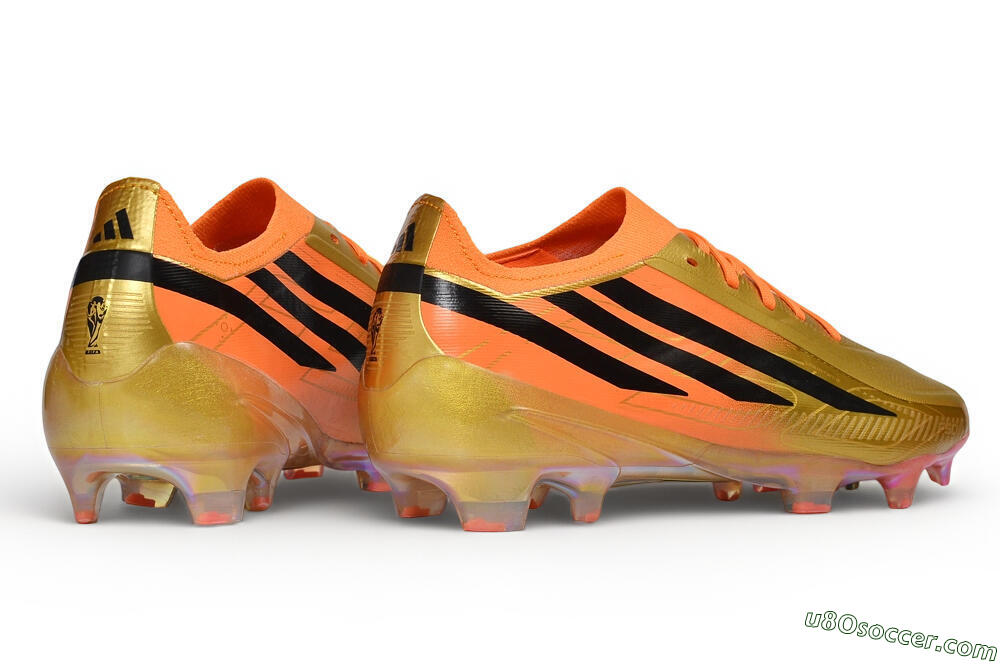 Adidas F50 Hyperfast Elite Laceless FG Firm Ground Soccer Cleats - Gold/Solar Gold/Black 6