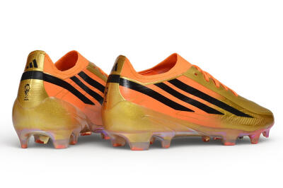 Adidas F50 Hyperfast Elite Laceless FG Firm Ground Soccer Cleats - Gold/Solar Gold/Black