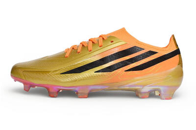 Adidas F50 Hyperfast Elite Laceless FG Firm Ground Soccer Cleats - Gold/Solar Gold/Black