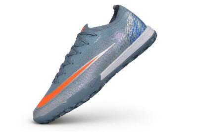 Nike Air Zoom Mercurial Vapor 17 Elite TF Artificial Turf Soccer Shoes - Grey/Cool Grey/Total Orange