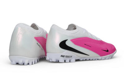 Nike Phantom 6 Elite Low TF Artificial Turf Soccer Shoes - White/Fierce Pink/Summit White