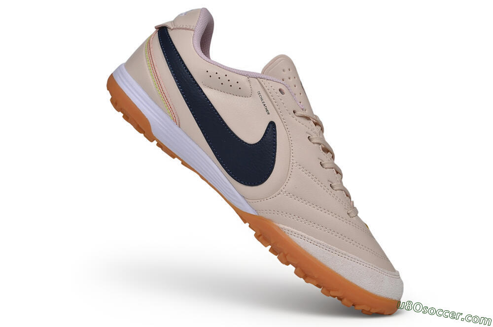 Nike Tiempo Legend SE TF Artificial Turf Soccer Shoes - Beige/Desert Sand/Midnight Navy 4