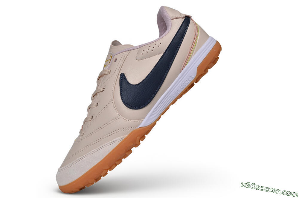 Nike Tiempo Legend SE TF Artificial Turf Soccer Shoes - Beige/Desert Sand/Midnight Navy 5