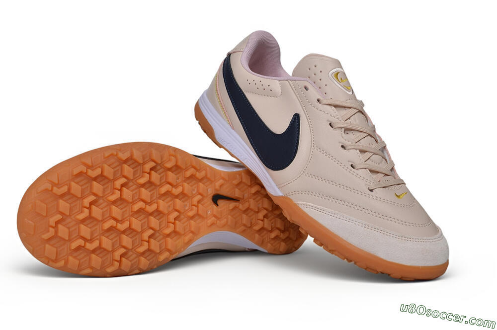 Nike Tiempo Legend SE TF Artificial Turf Soccer Shoes - Beige/Desert Sand/Midnight Navy 0