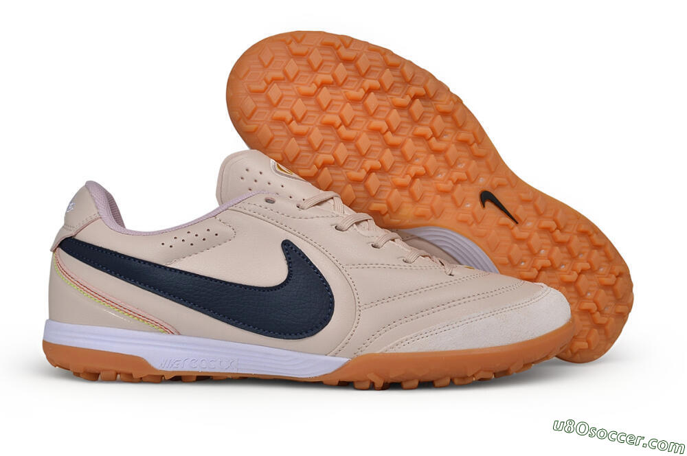 Nike Tiempo Legend SE TF Artificial Turf Soccer Shoes - Beige/Desert Sand/Midnight Navy 1