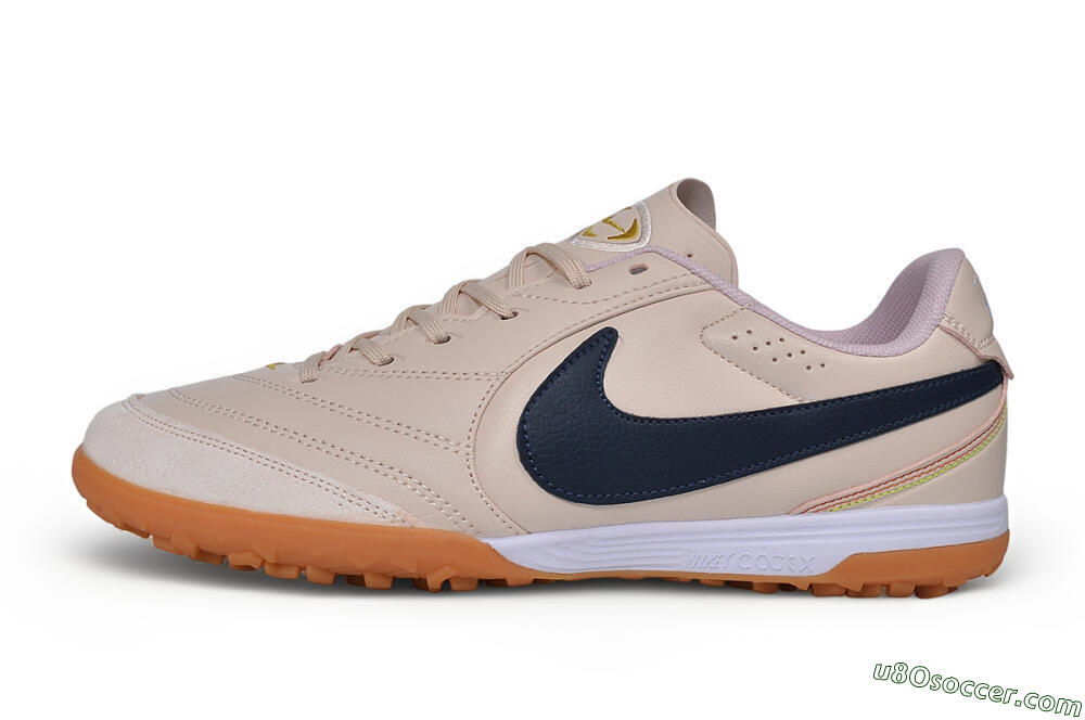 Nike Tiempo Legend SE TF Artificial Turf Soccer Shoes - Beige/Desert Sand/Midnight Navy 2
