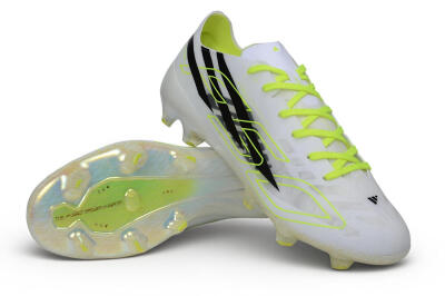 Adidas F50 Hyperfast Evo FG Firm Ground Soccer Cleats - White/White/Volt