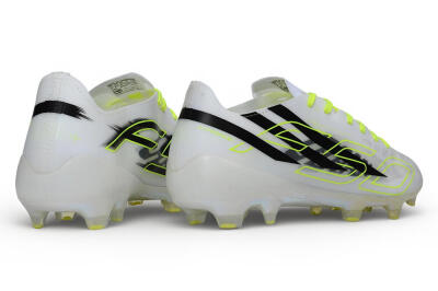 Adidas F50 Hyperfast Evo FG Firm Ground Soccer Cleats - White/White/Volt