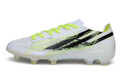 Adidas F50 Hyperfast Evo FG Firm Ground Soccer Cleats - White/White/Volt