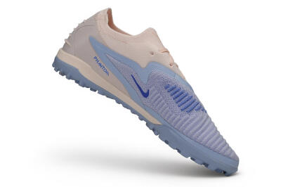 Nike Phantom 6 Elite Low TF Artificial Turf Soccer Shoes - Blue/Barely Grape/Light Peach