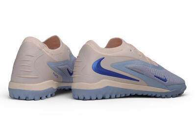 Nike Phantom 6 Elite Low TF Artificial Turf Soccer Shoes - Blue/Barely Grape/Light Peach