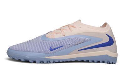 Nike Phantom 6 Elite Low TF Artificial Turf Soccer Shoes - Blue/Barely Grape/Light Peach