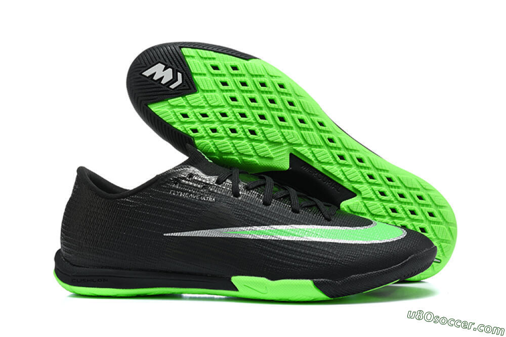 Nike Air Zoom Mercurial Superfly 11 Elite IC Indoor & Futsal Soccer Shoes - Black/Black/Electric Green 1